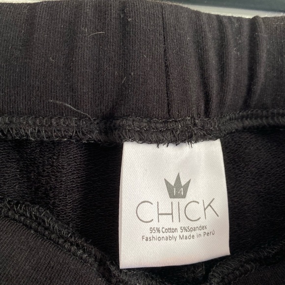 Chick NYC leggings NWT. With cute logo. Perfect condition. Size girls 14. - Picture 4 of 5